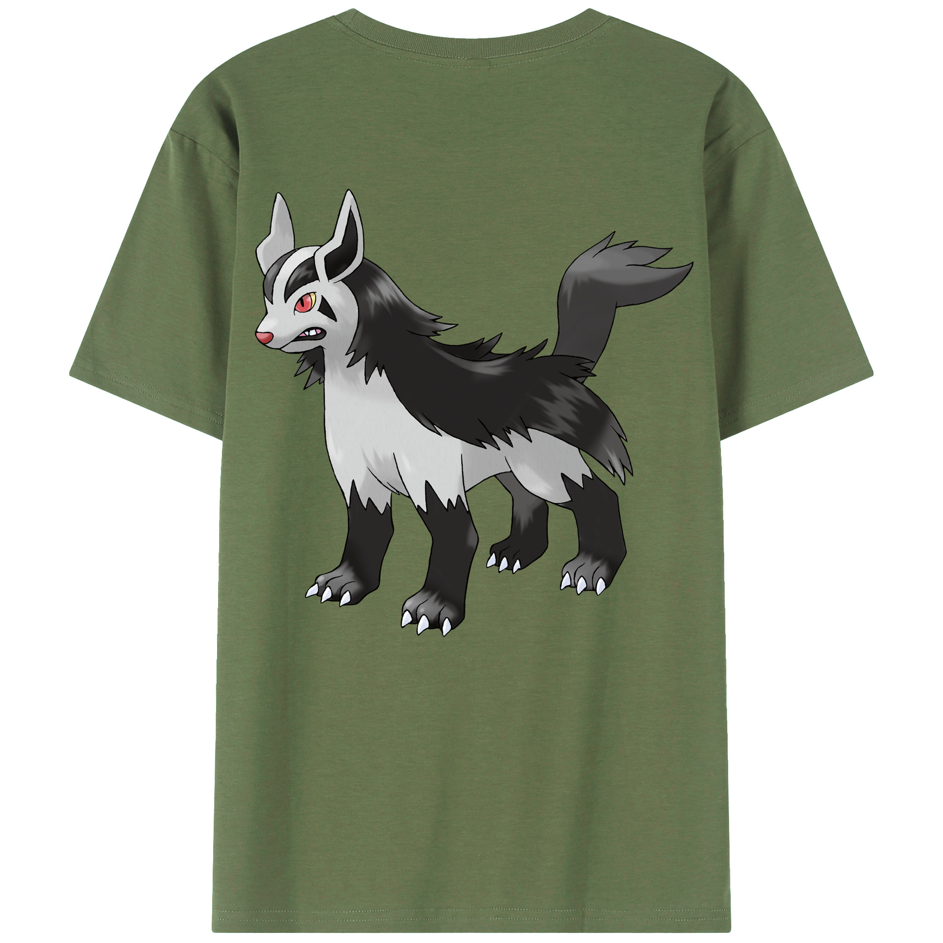 （画像用） ポケットモンスター Pokémon 綿100％ メンズ半袖Tシャツ（バックプリント） 通気性